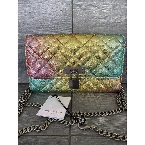 Kurt Geiger multicolor crossbody women bag chain